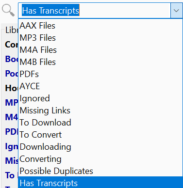 predefined searches